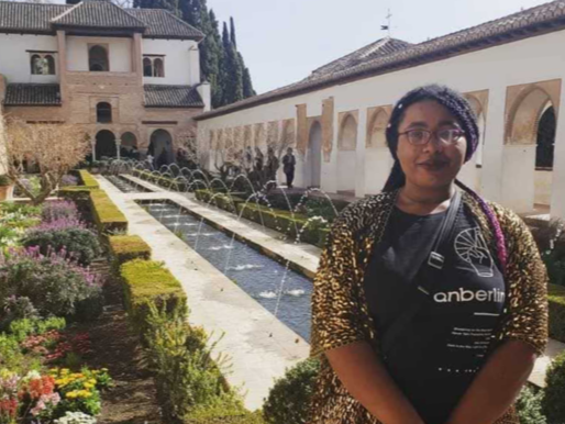 Betty at The Alhambra in Granada, Spring 2021