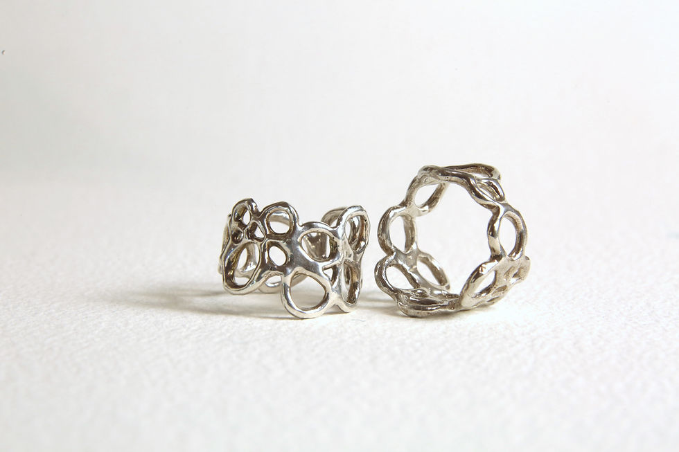 Circle of Life ring - hand sculpted, unique!