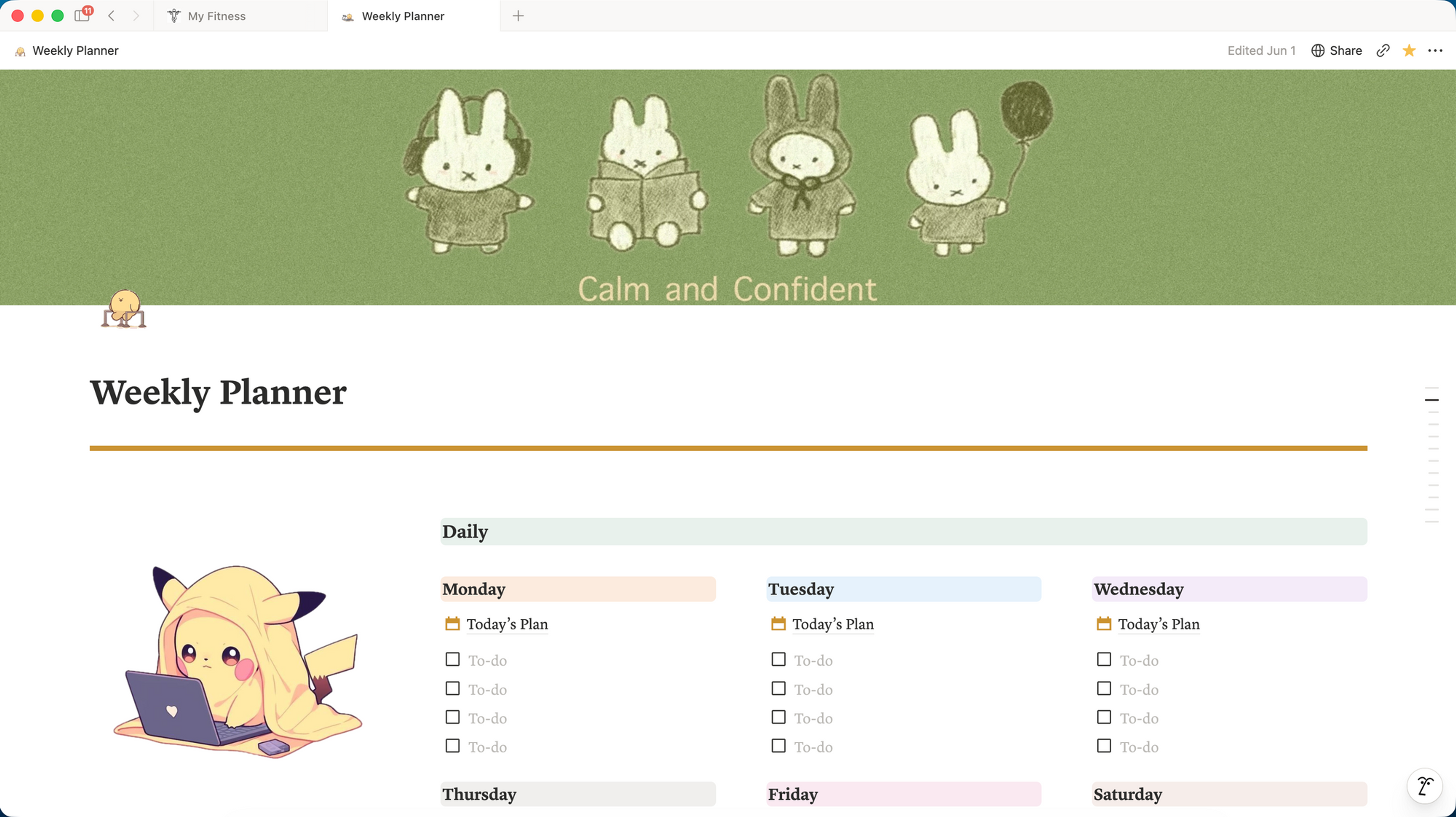 Weekly Planner