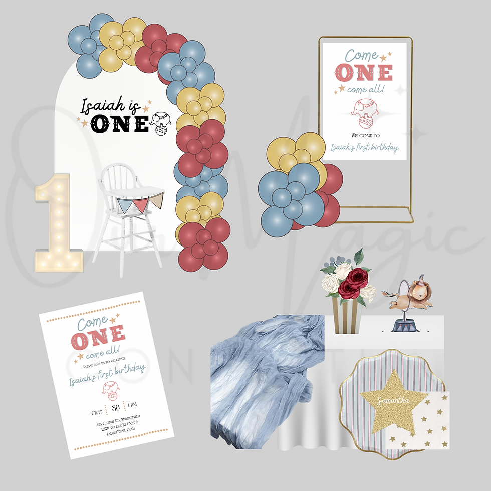 Come one come all first birthday circus theme