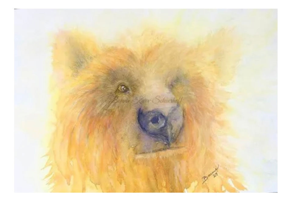 Bear Painting by Bonnie Schuerhoff