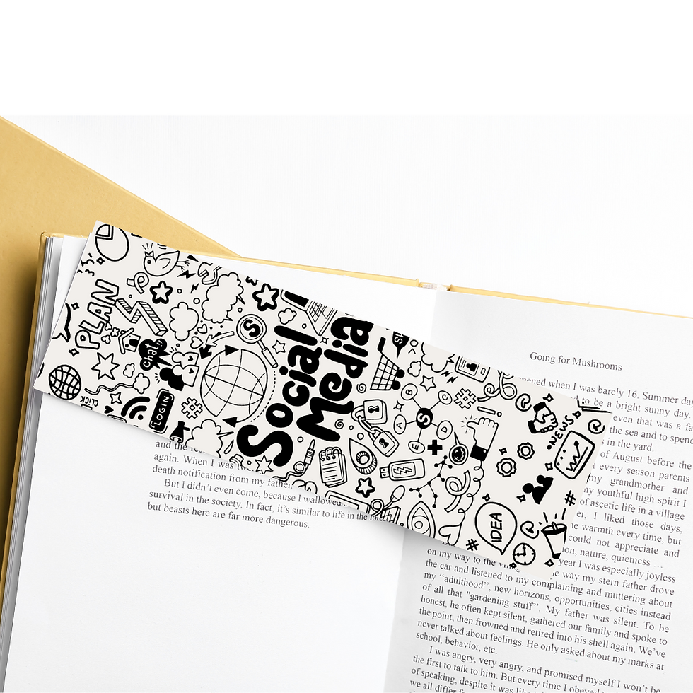 Read and paint bookmark