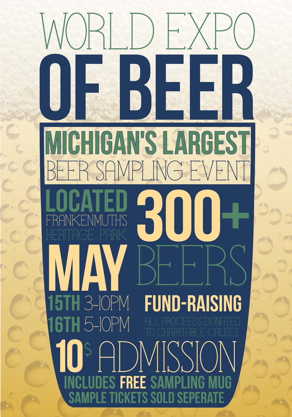 Typographic Beer Poster