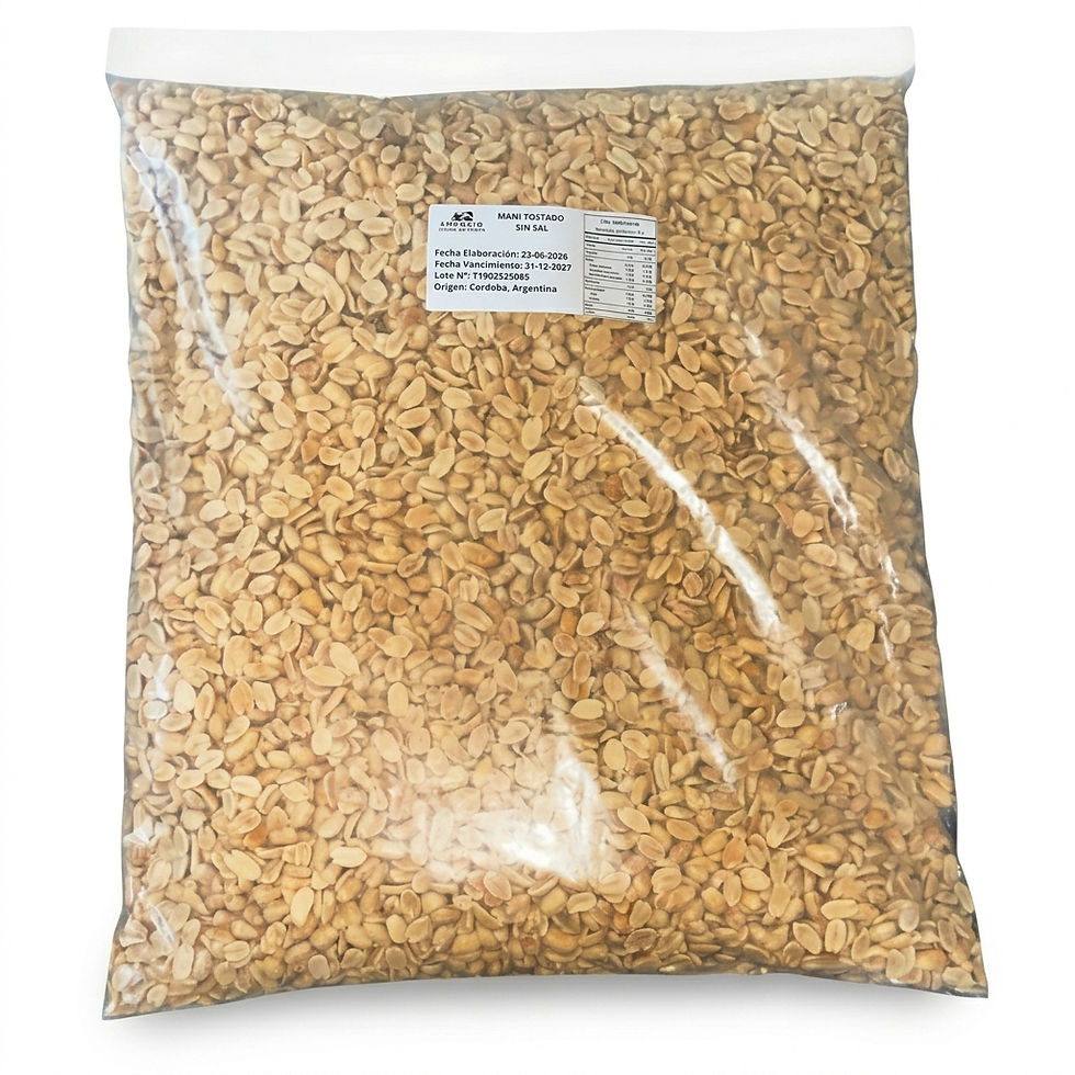 Bolsa de Maní Tostado sin Sal 10 Kg Emporio Fundo La Punta