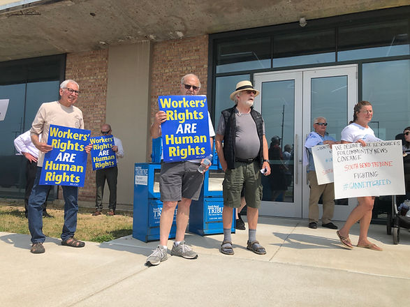 South bend tribune protesters