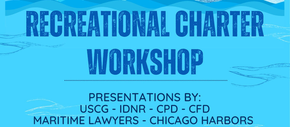 Recreational Charter Workshop 5/5 Columbia Yacht Club 6:00pm