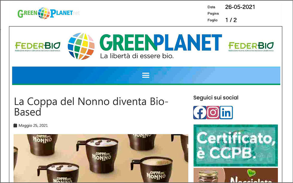 La Coppa del Nonno diventa BioBased
