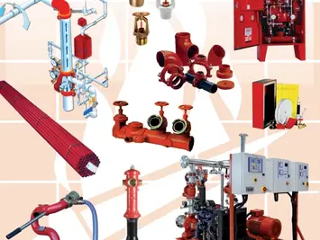 Selezione di prodotti e componenti per impianti antincendio