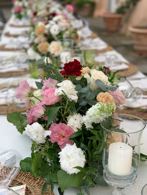 Allestimenti floreali personalizzati in podere toscano – Bottega dei Fiori
