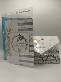 Set di biglietti d'auguri e buste decorati a tema floreale