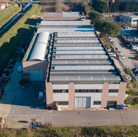 Veduta aerea della nostra sede industriale e magazzini