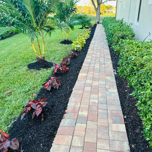 Brick Pathways and Greenery