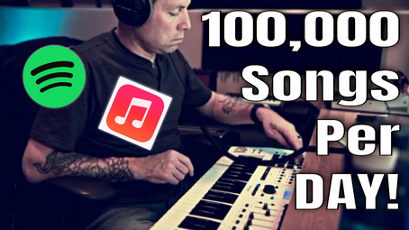 100,000 new Songs are uploaded to streaming EVERY DAY