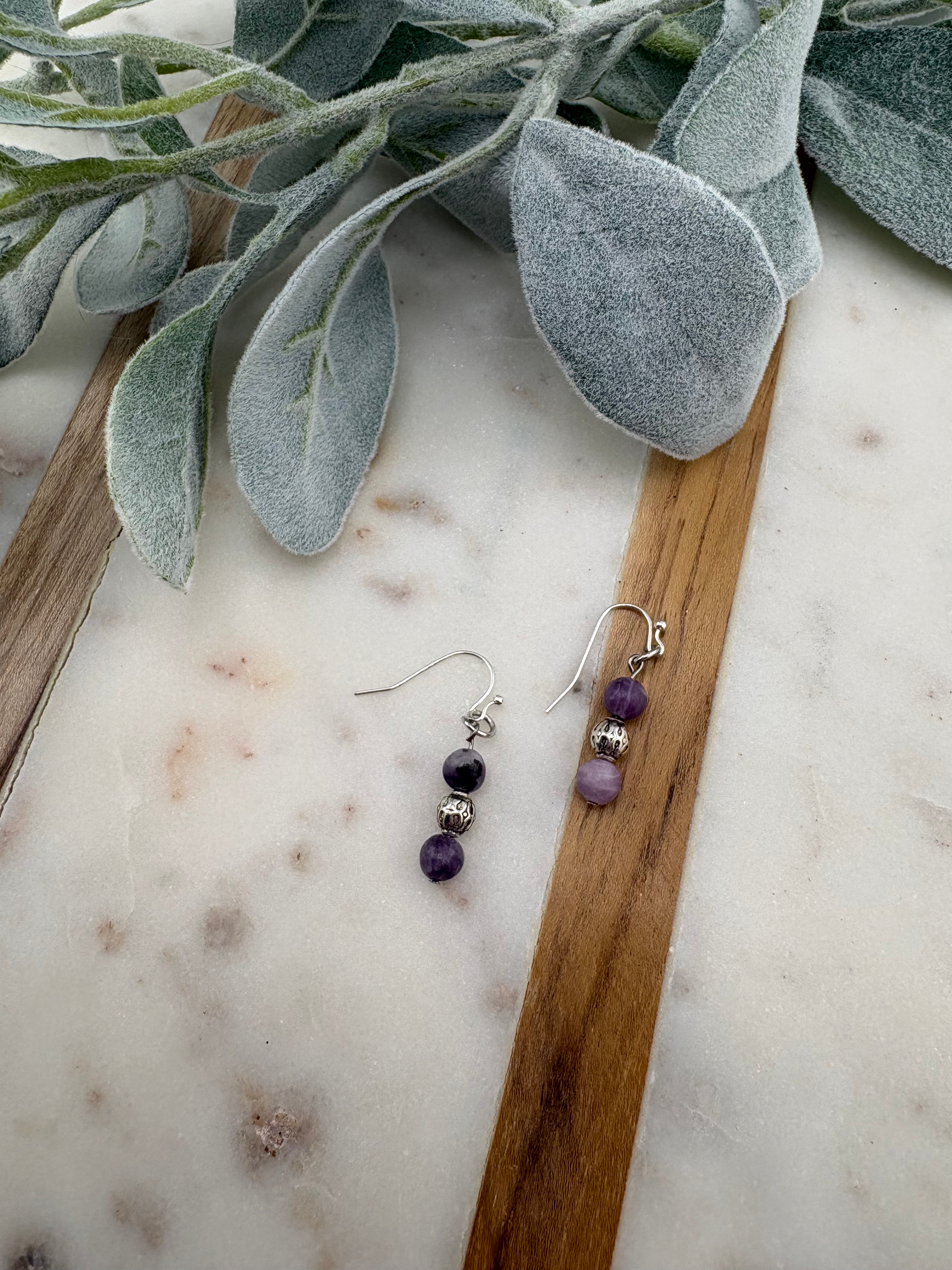 Amethyst Deco Earrings