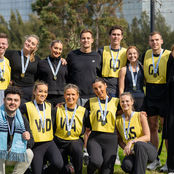 Nine play in our lunchtime netball league at Docklands