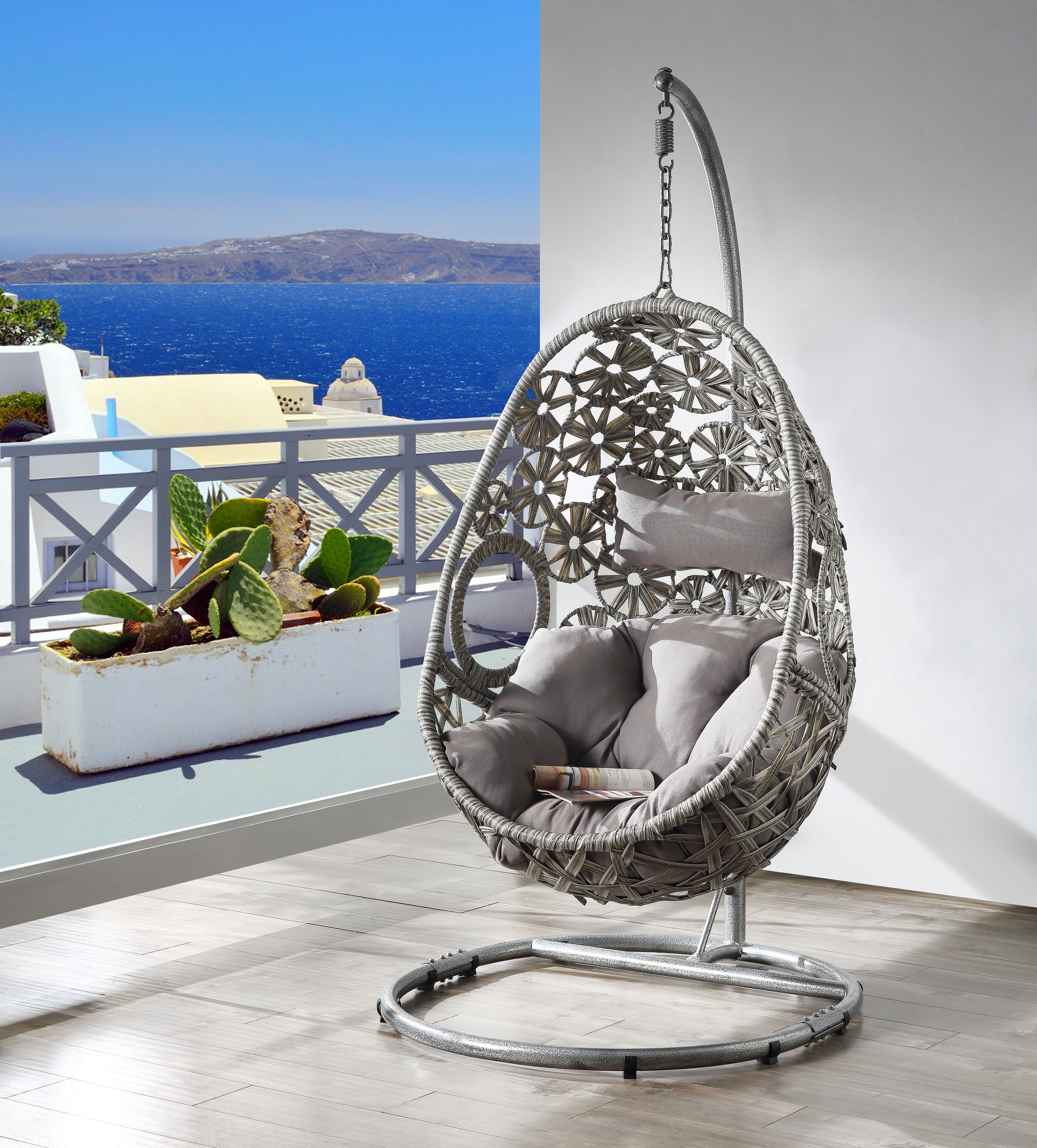 Patio Hanging Chair with Stand