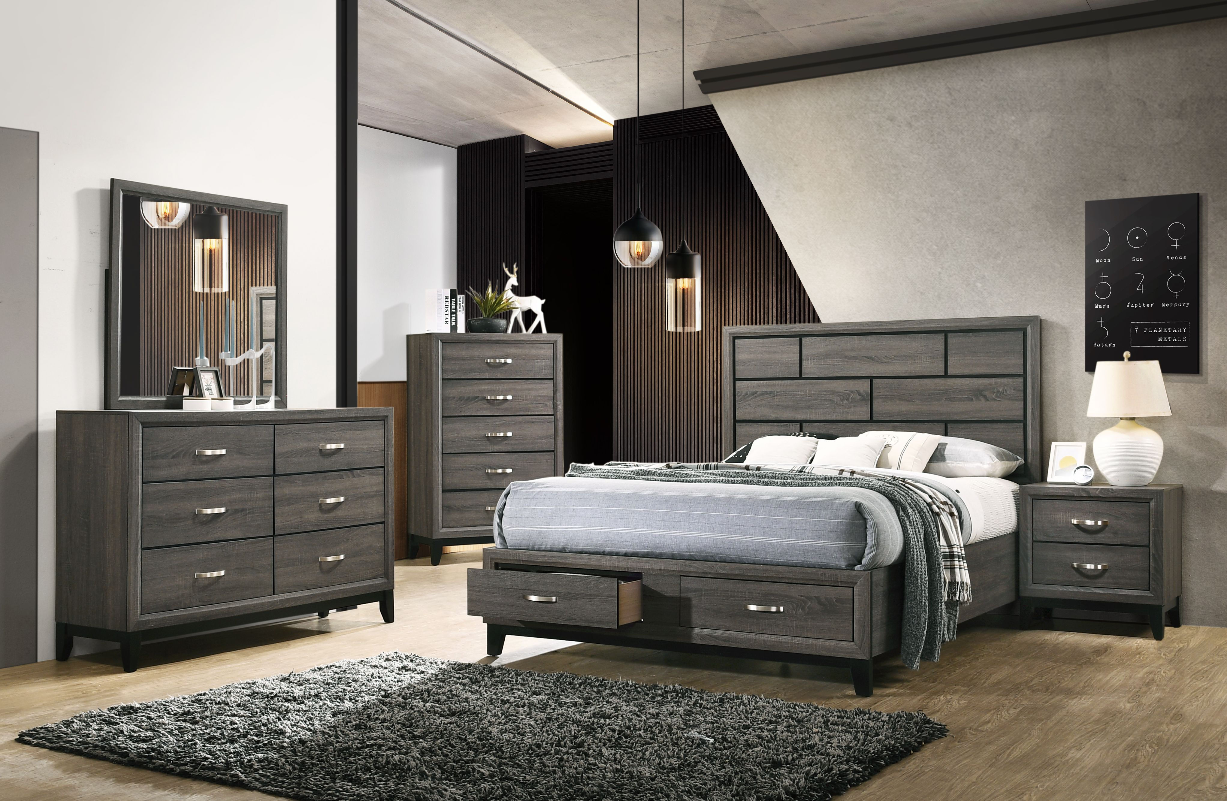 Eastern King Bed w/Storage