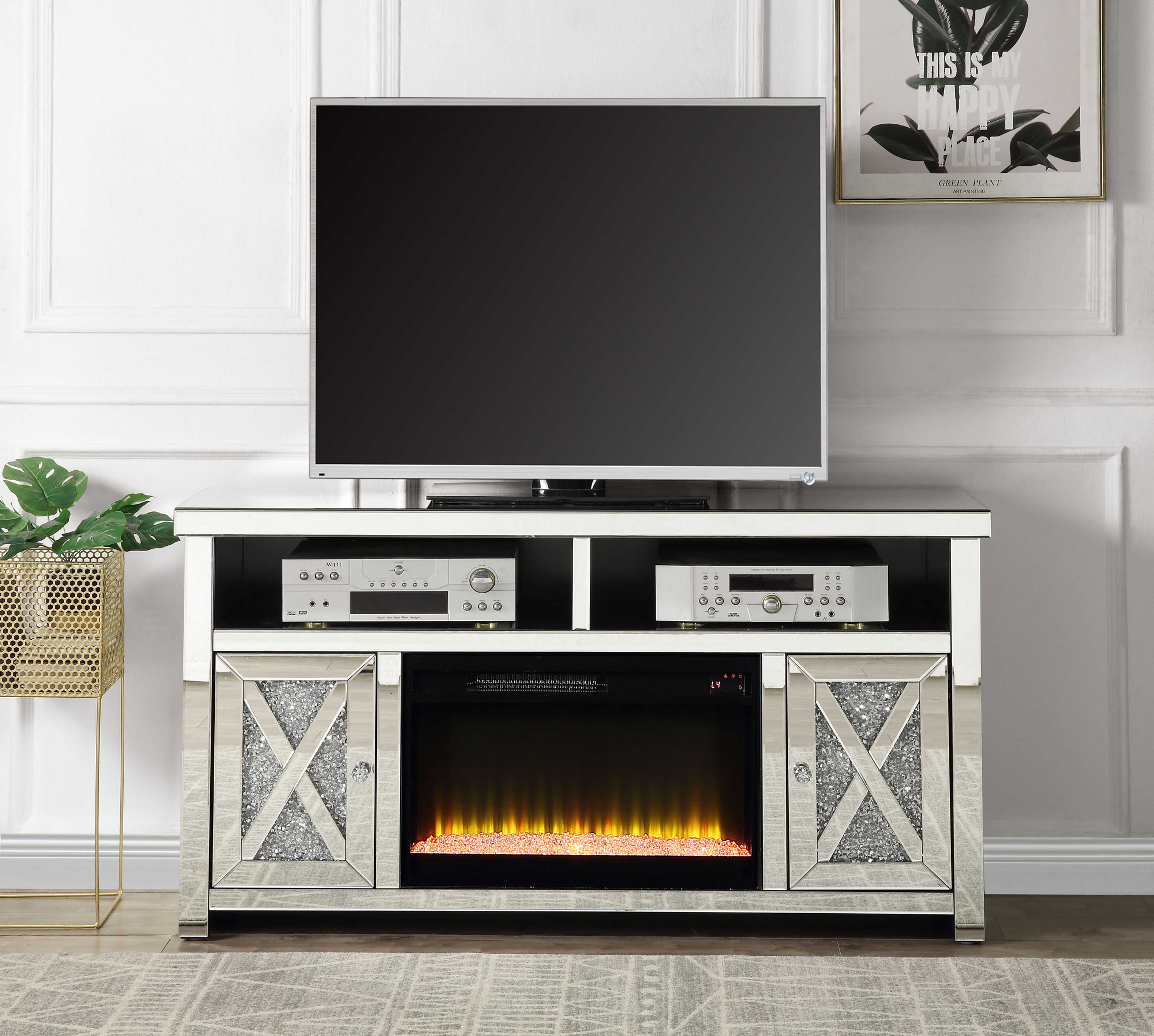 TV Stand w/Fireplace