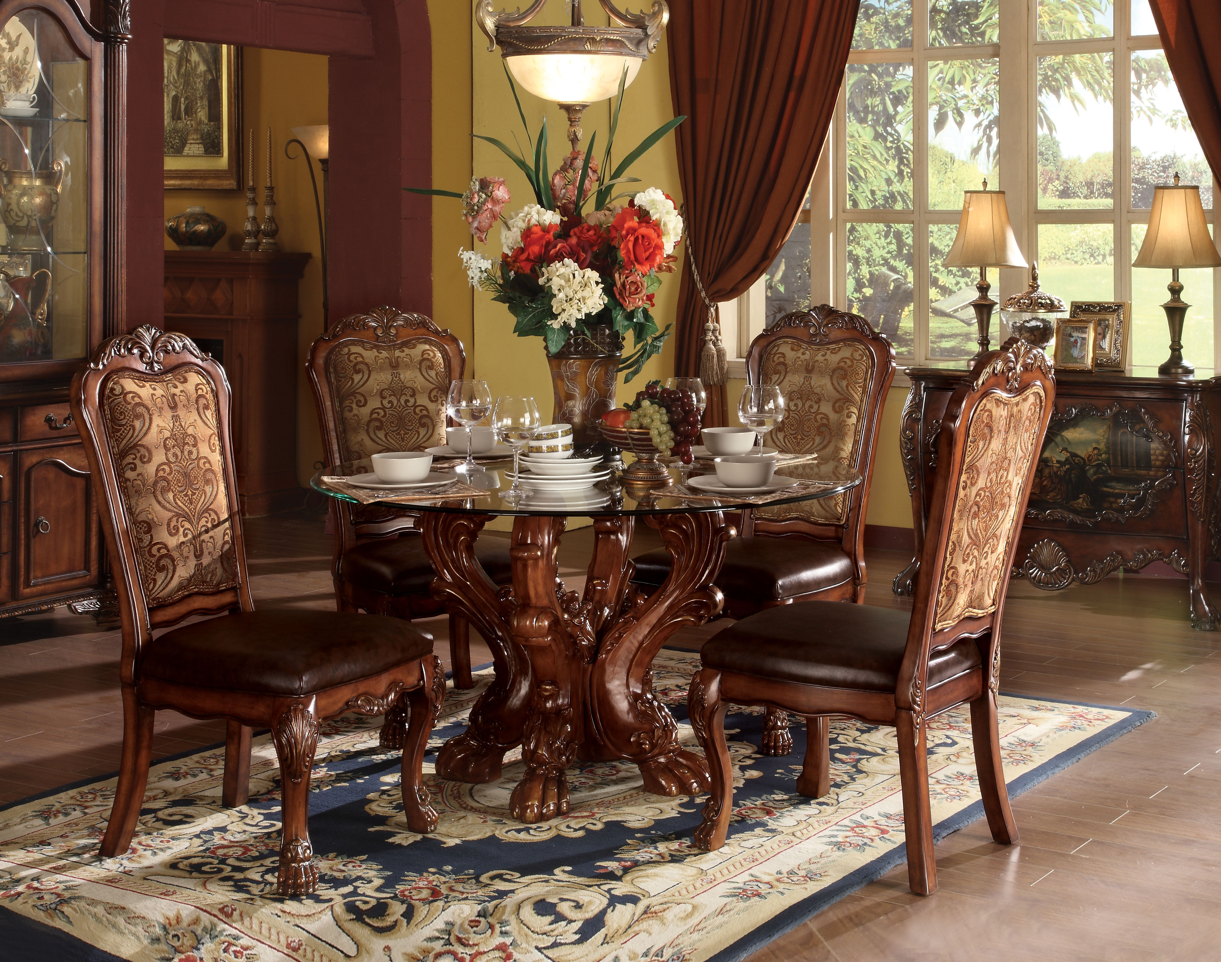 Dining Table w/Single Pedestal