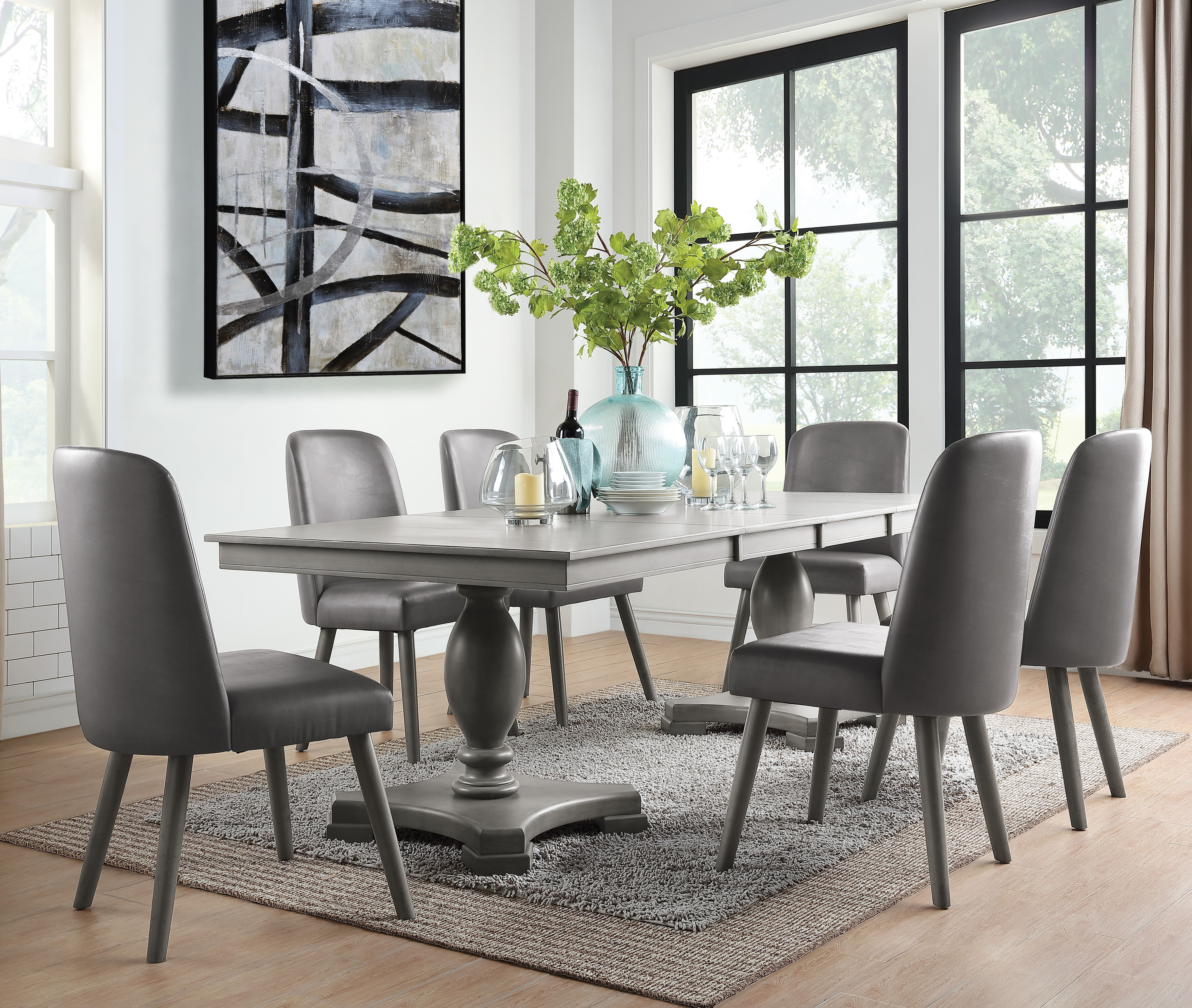 Dining Table w/Double Pedestal