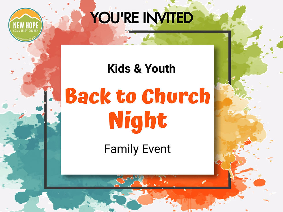 Kids & Youth Bible and Game Night