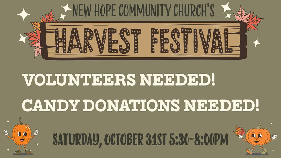 Harvest Festival is coming!