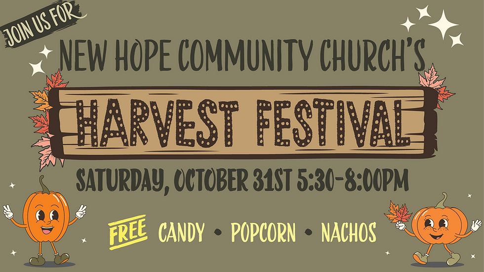 Harvest Festival is coming!