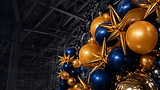 balloon designs by nina LA RAMS Sofi Stadium corporate decor