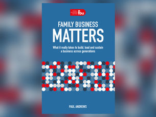 The cover of the book, Family Business Matters