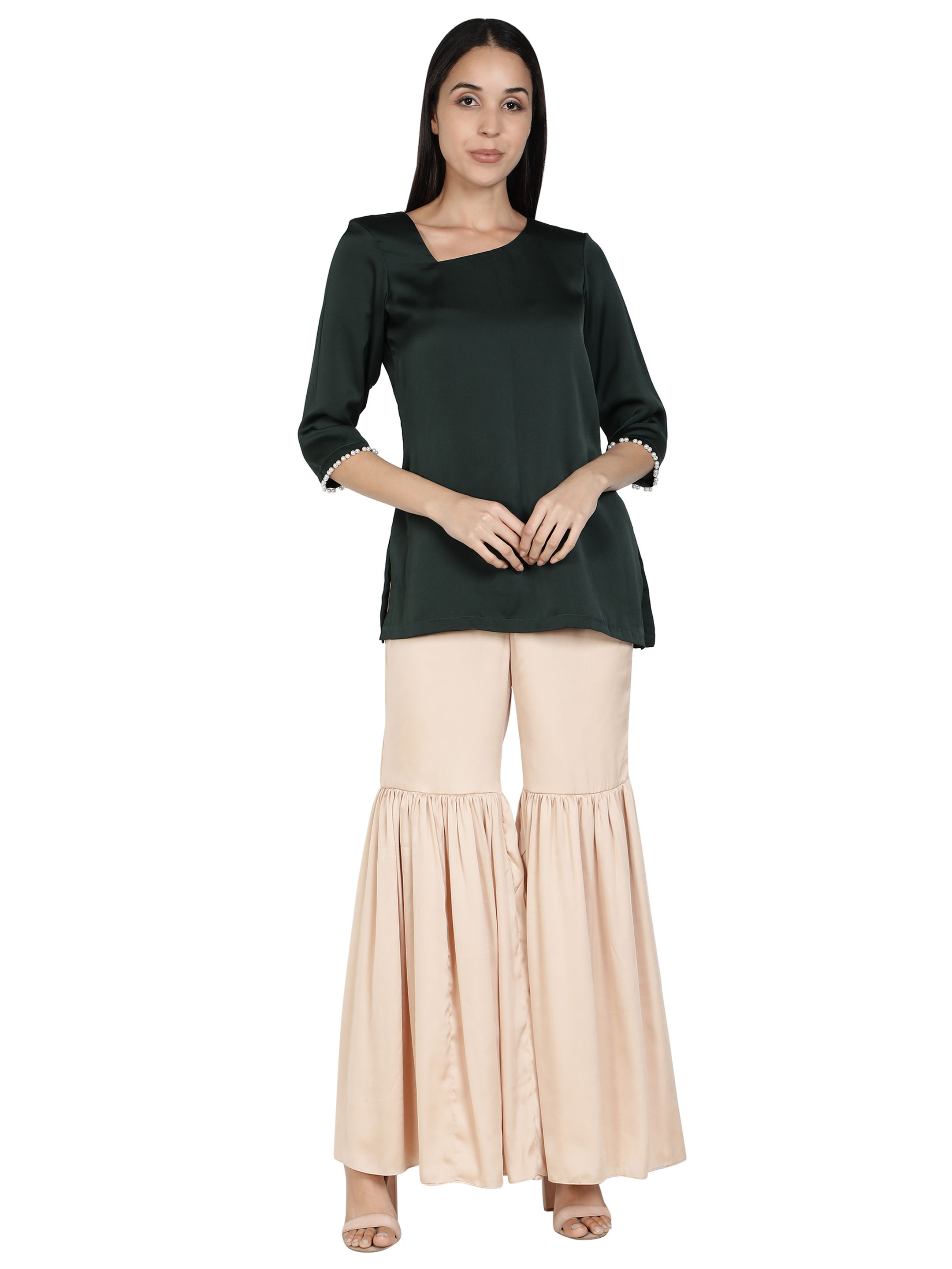 Pearl Kurti with Gharara