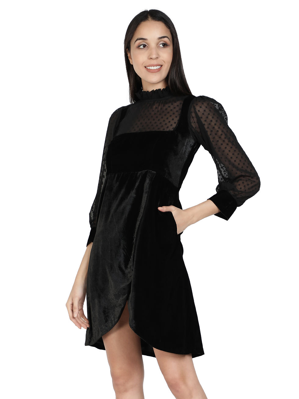 Thumbnail: Velvet Jacquard Dress