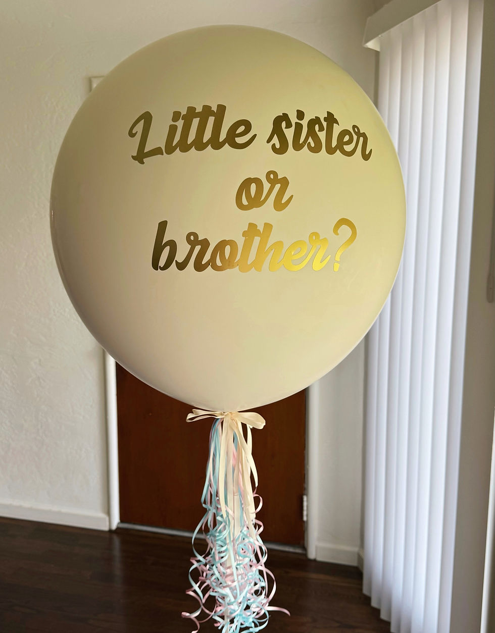 Gender helium balloon