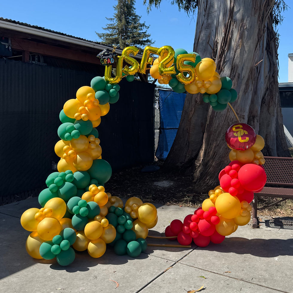 Birthday balloon decor