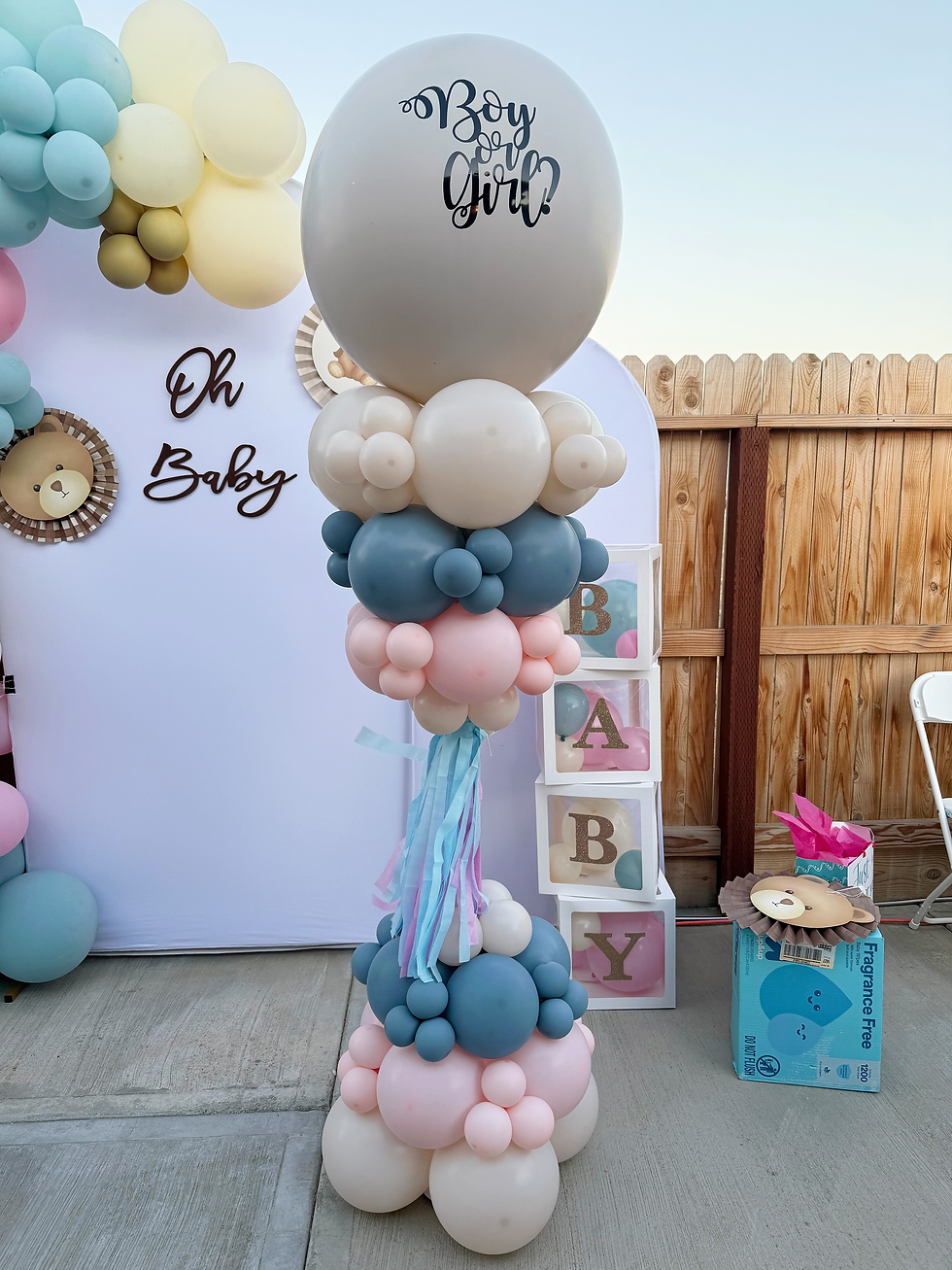 gender reveal balloon bay area
