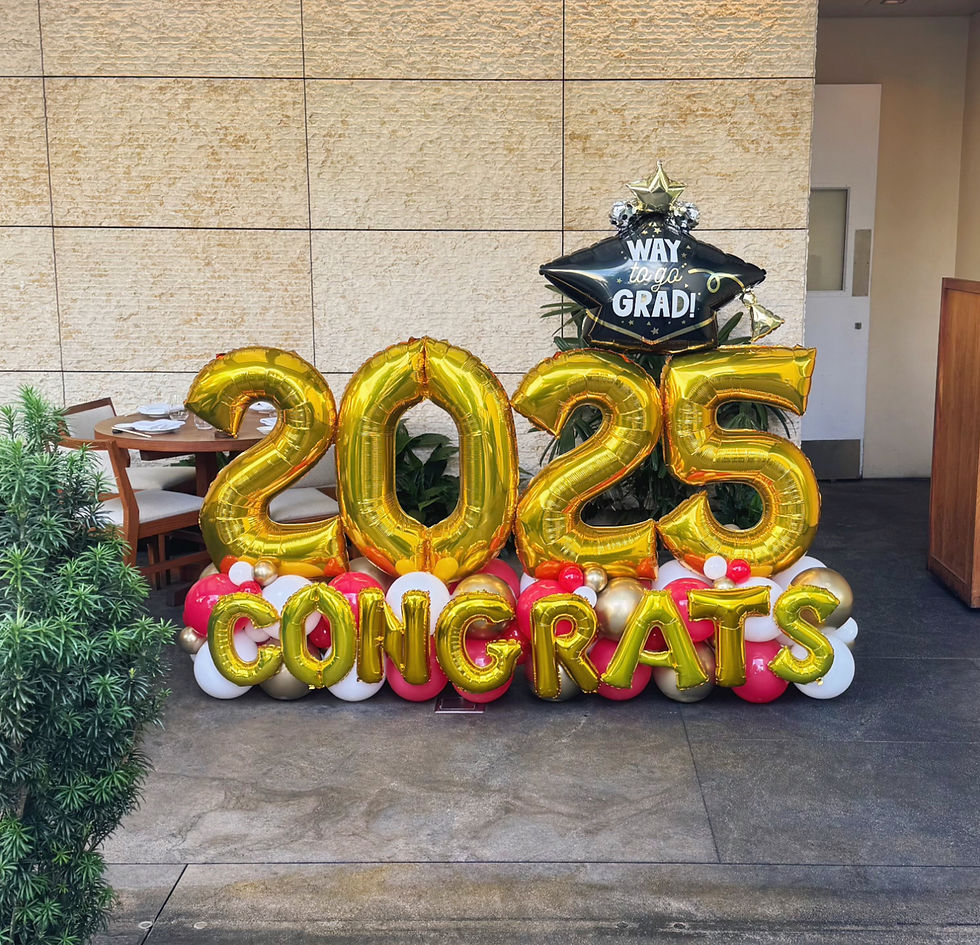 Balloon bouquet graduation