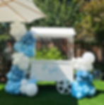 Candy cart with balloons