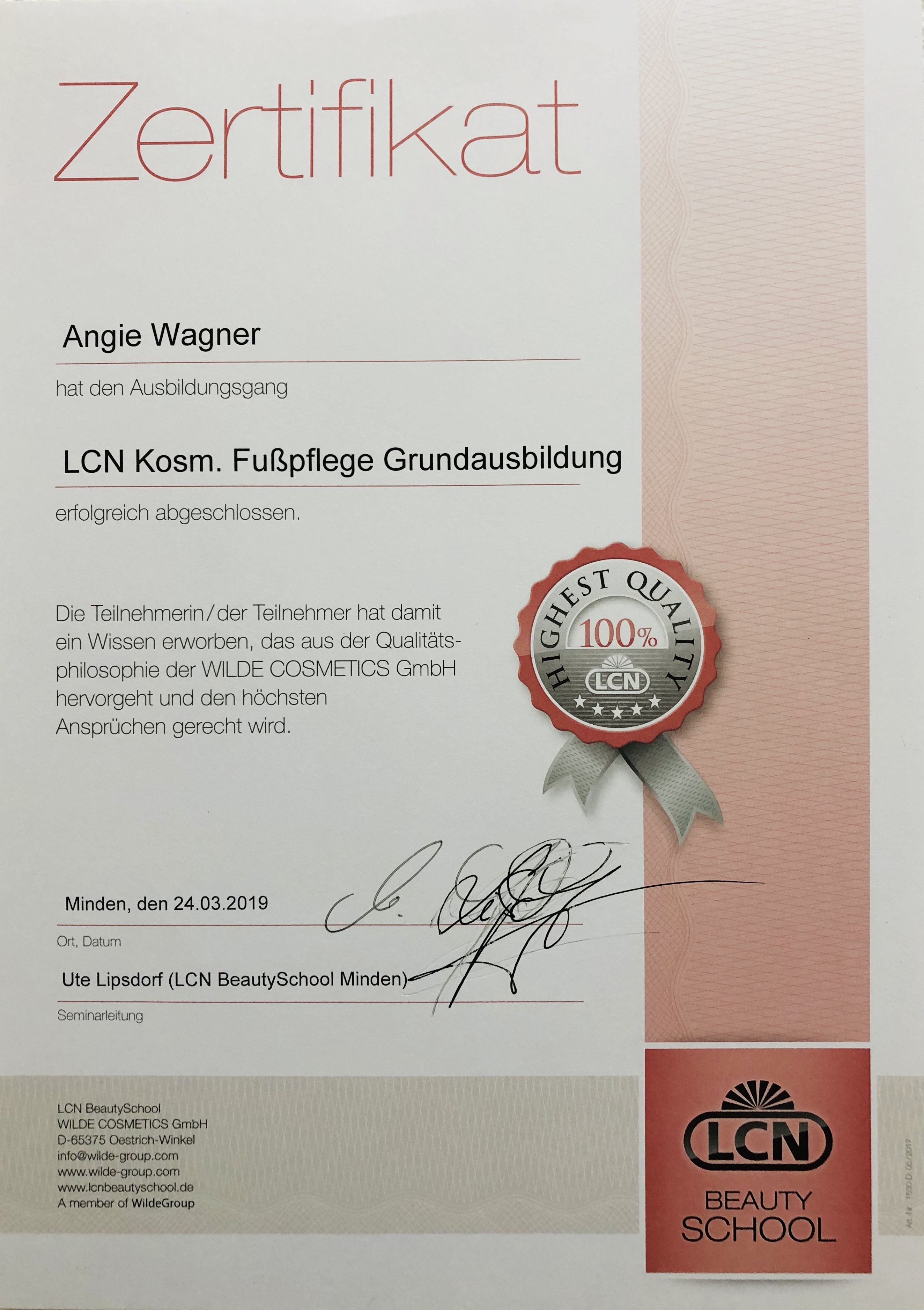 Kosmetische Fußpflege