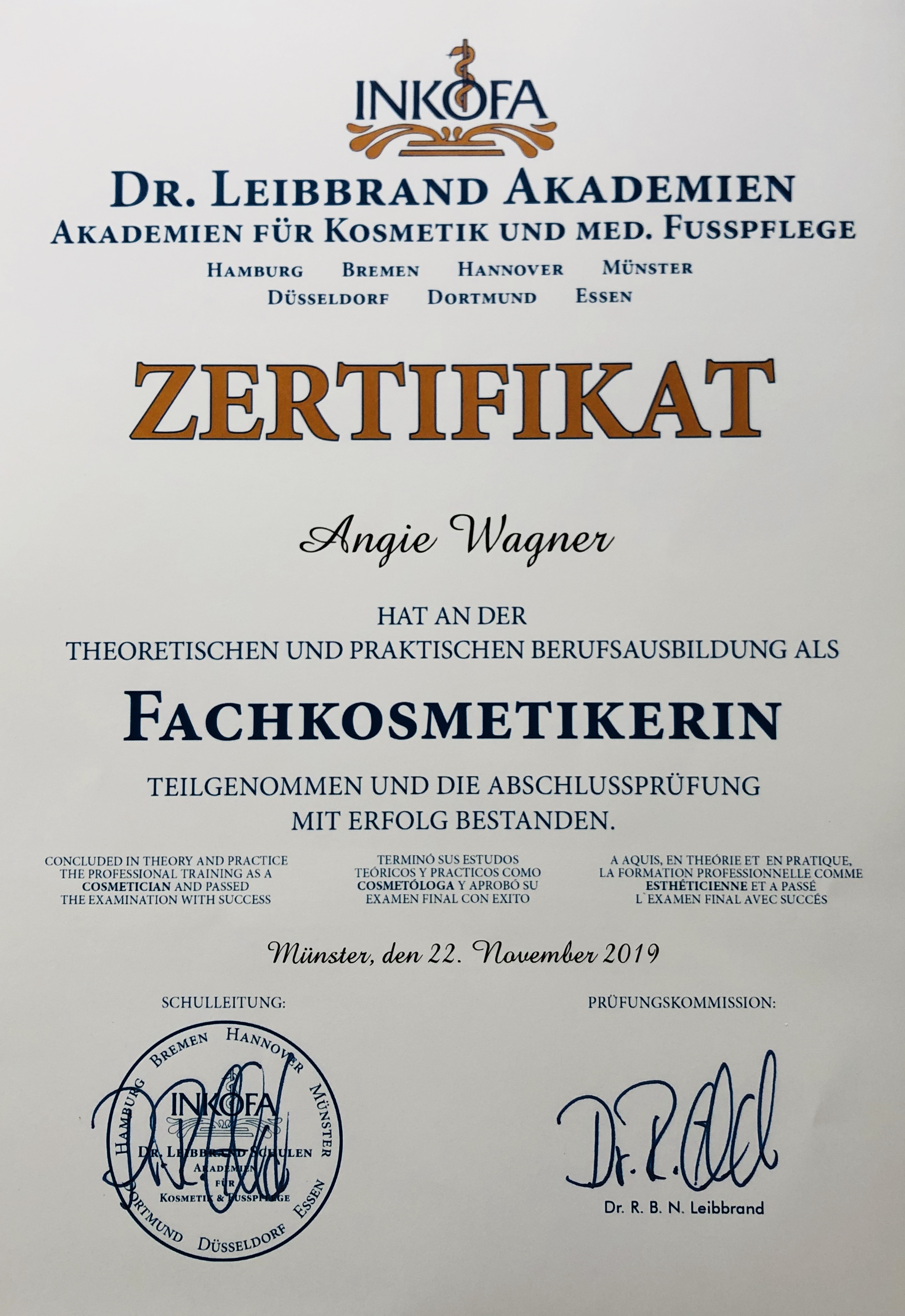 Fachkosmetikerin