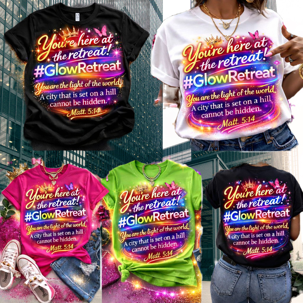 GLOW Retreat 2026 Official T-Shirt (Pre-Order Only)