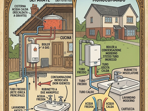 Due rubinetti separati: una storia di acqua sporca (e come siamo arrivati al miscelatore) 🚰