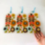Fused Glass Retro Flowers