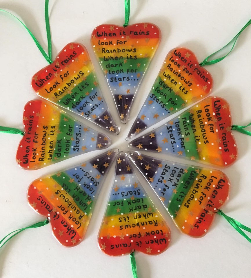 Fused Glass rainbows