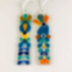 Fused Glass Retro Flowers