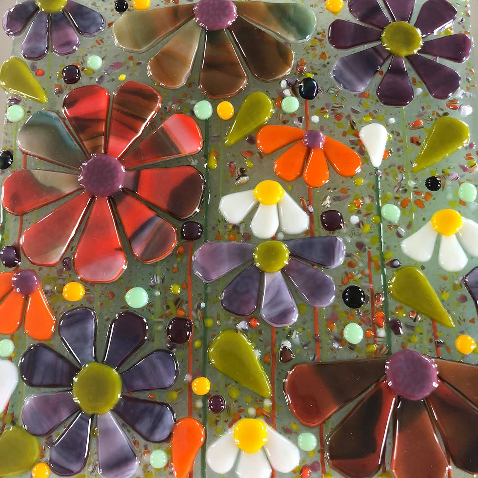 Fused Glass Flowers
