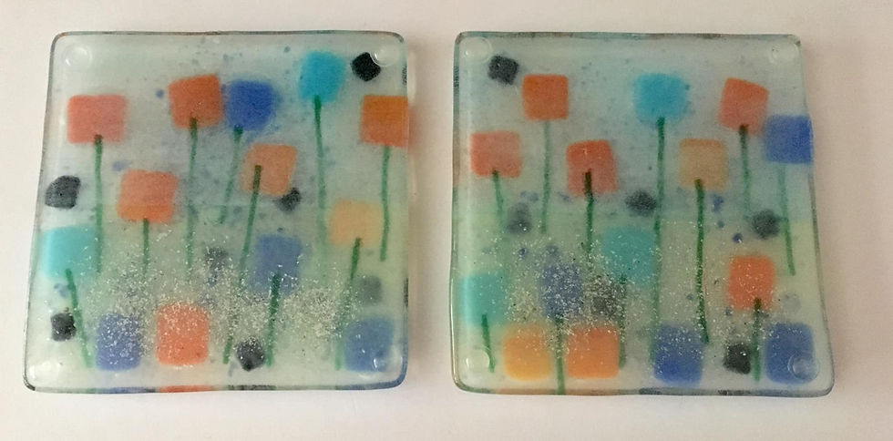 Cremation Ash into fused glass