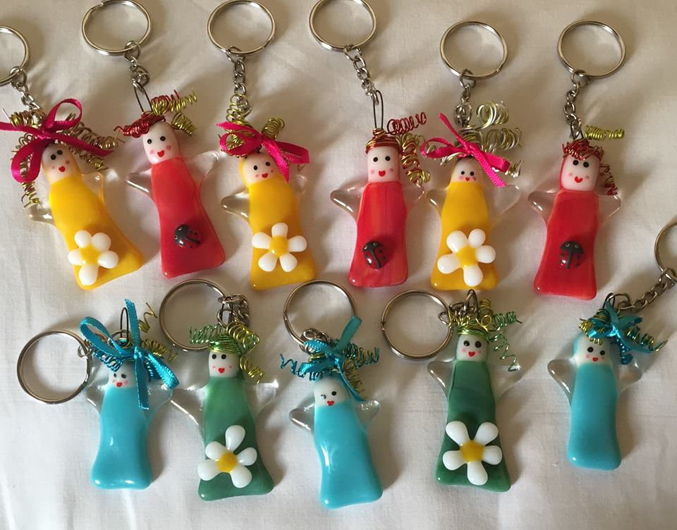 Angel keyrings.