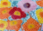 Fused Glass Retro Flowers