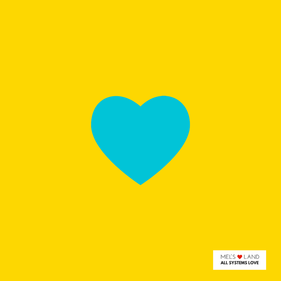 Day 69 NEXT 100 Days of Love Heart Art. Tiny Turquoise loving heart.