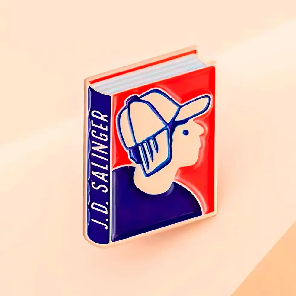 Salinger könyv kitűző