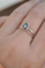 Thumbnail: Silver Keepsake Memorial Ring Set –Made with Ashes/Fur/Horse Hair